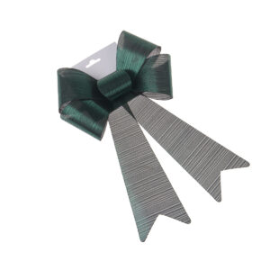 Vianočná mašľa 23 x 38 cm, zelená, 23 cm