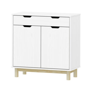Komoda 2 dvere + 1 zásuvka BONITO 2 biely lak