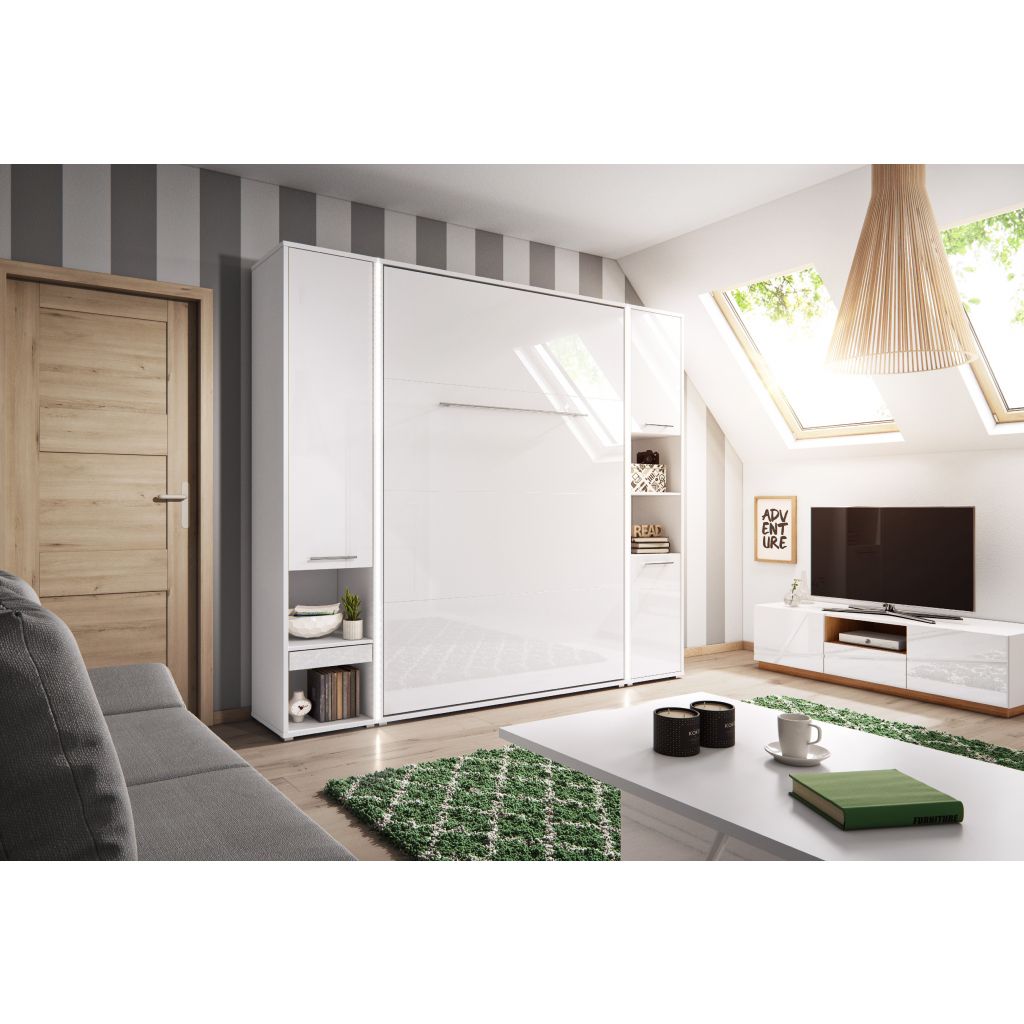 Dig-net nábytok Sklápacia posteľ Lenart Concept PRO CP-02 biela | 120 x 200 cm – Obrázok 12