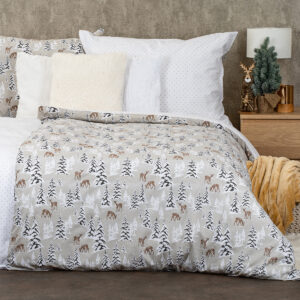 4Home Bavlnené obliečky Christmas forest, 140 x 200 cm, 70 x 90 cm