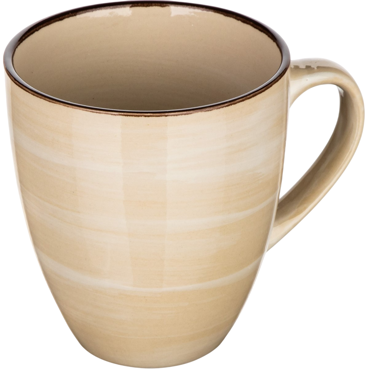 Banquet 6-dielna sada keramických hrnčekov PALAS, 400 ml, krémová – Obrázok 2