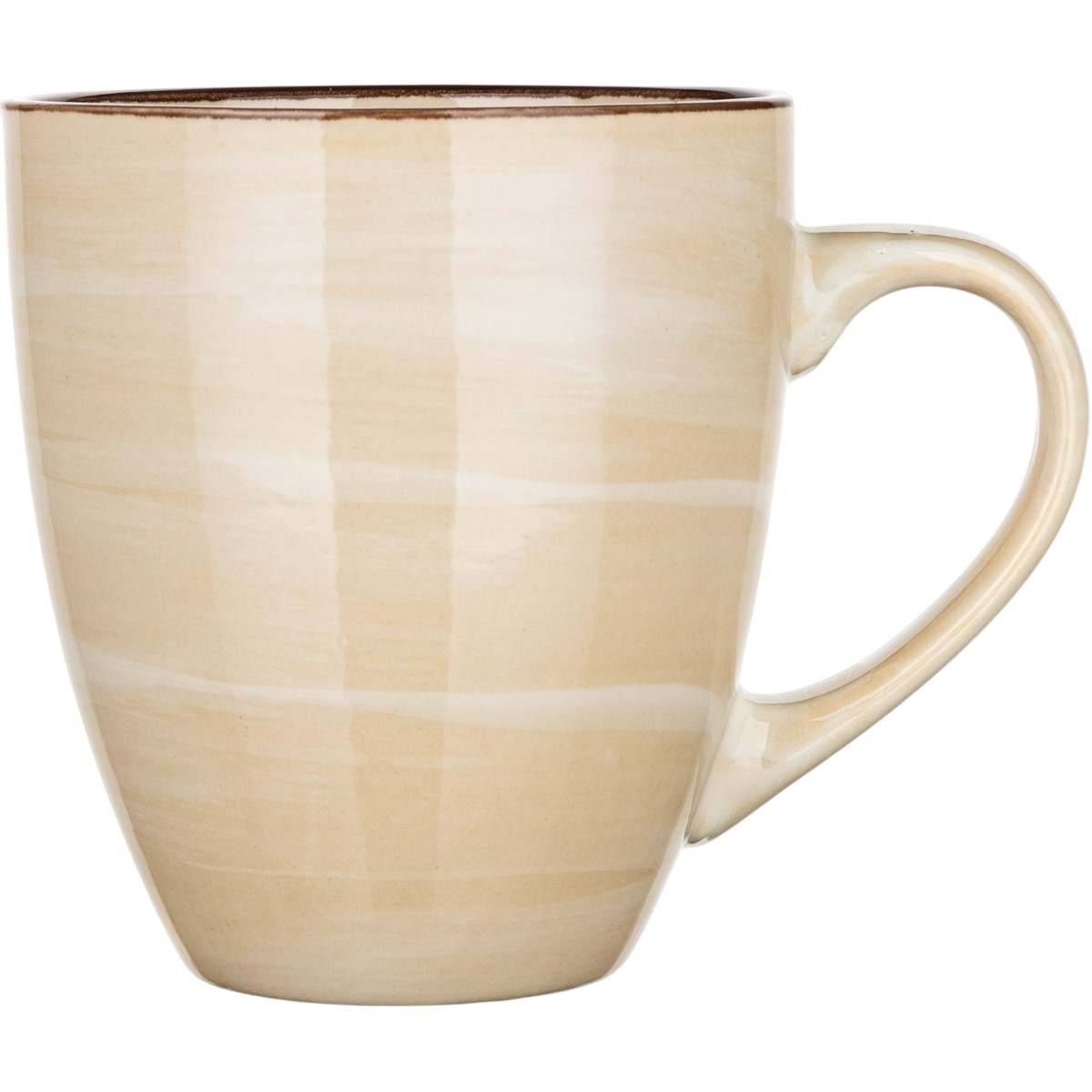 Banquet 6-dielna sada keramických hrnčekov PALAS, 400 ml, krémová – Obrázok 3