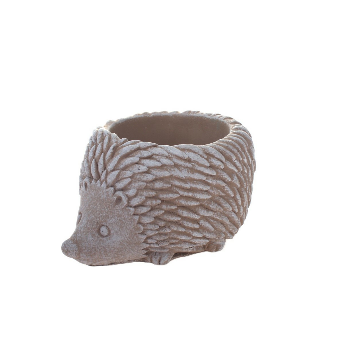 Betónový obal na kvetináč Ježko, 17 x 9 x 12,5 cm