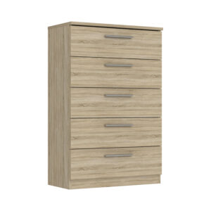 Komoda 5 zásuviek SURREY dub Sonoma
