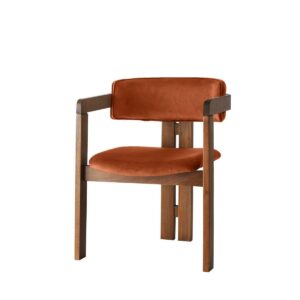 Jedálenská stolička CO Tile Red and Walnut