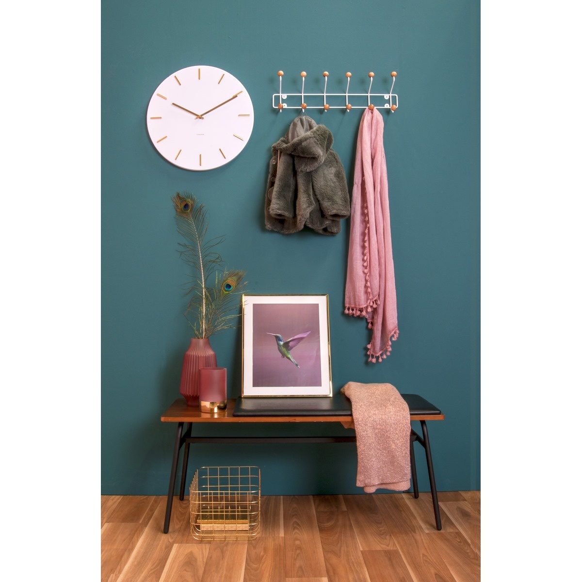 Karlsson 5716WH 45cm nástenné hodiny – Obrázok 3