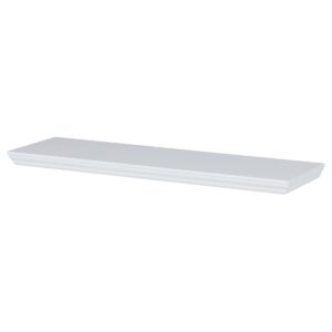 Nástenná polička P-025, matná biela, 80 cm