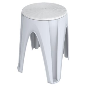 Otočná stolička Girotondo biela, 35 x 35 x 45,5 cm