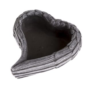 Pietna dekorácia Betónový kvetináč Srdce, 17,5 x 6,5 x 16 cm