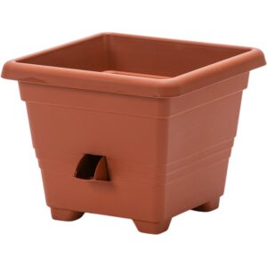 Samozavlažovací kvetináč BERGAMOT, terakota, Plastia, 25 x 25 cm