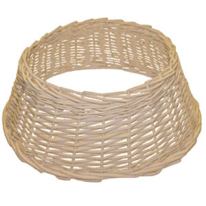 Prútený obal na stojan vianočného stromčeka krémová, 54 x 20 x 40 cm