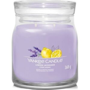 Yankee Candle vonná sviečka Signature v skle stredná Lemon Lavender, 368 g
