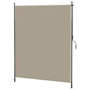 OUTSUNNY Vertikálna prenosná markíza 200 x 292 cm piesková