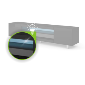 ARTBm LED osvetlenie k TV stolíku KATE RTV 189 Prevedenie: LED 90 cm silicon jednofarebné modré