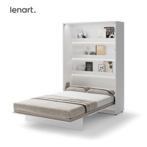 Dig-net nábytok Sklápacia posteľ Lenart BED CONCEPT BC-01 biela | 140 x 200 cm