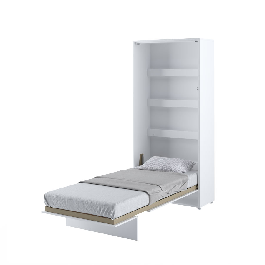 Dig-net nábytok Sklápacia posteľ Lenart BED CONCEPT BC-03p | biely lesk 90 x 200 cm – Obrázok 4