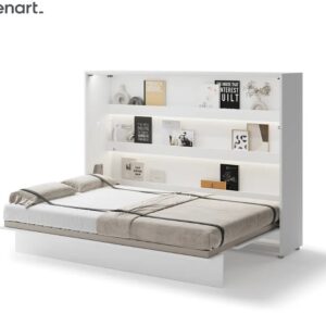 Dig-net nábytok Sklápacia posteľ Lenart BED CONCEPT BC-04 biela | 140 x 200 cm