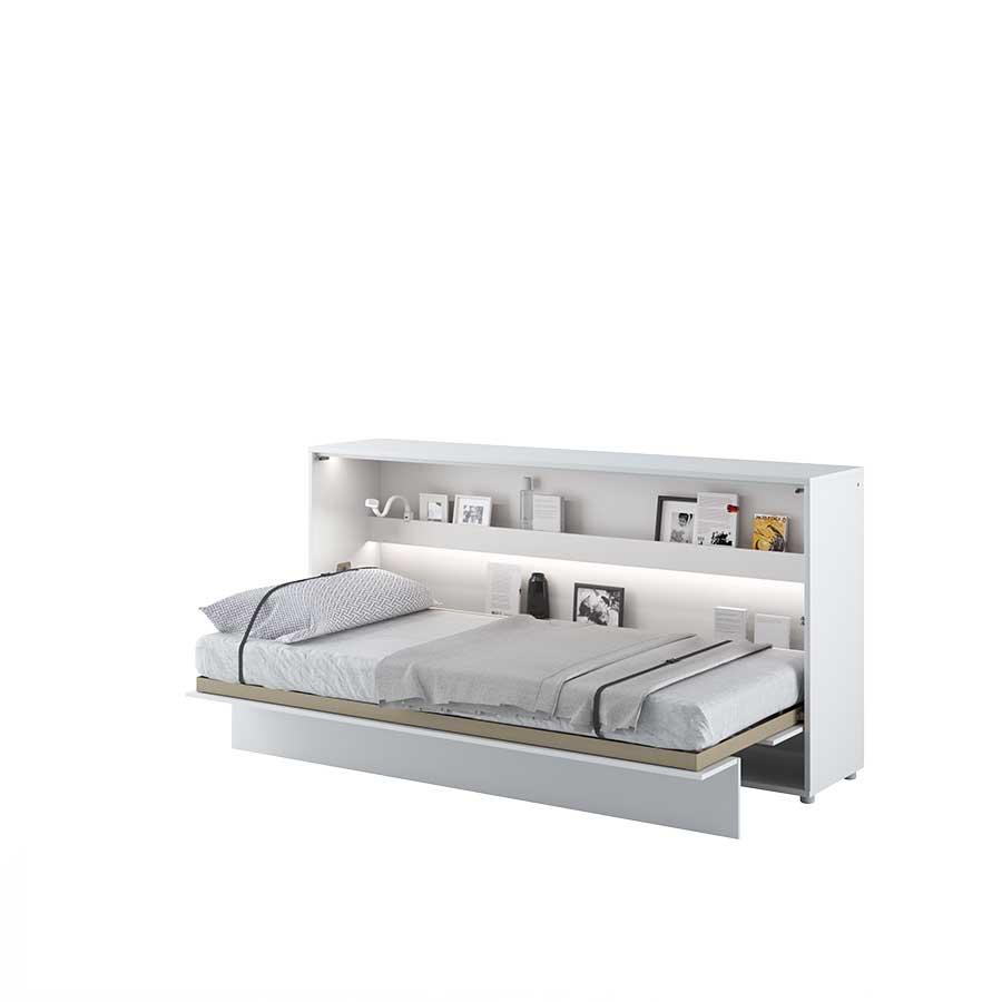 Dig-net nábytok Sklápacia posteľ Lenart BED CONCEPT BC-06 biela | 90 x 200 cm – Obrázok 2