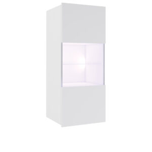 ArtGiB Závesná vitrína CALABRINI C-16 | biela/biely lesk