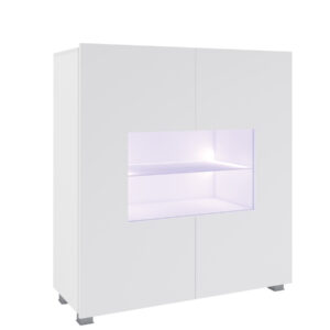 ArtGiB Komoda CALABRINI C-02 | biela/biely lesk