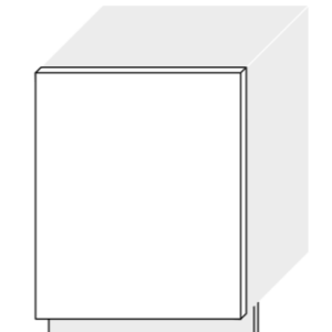 ArtExt Dvierka na umývačku riadu Napoli ZM/60 Farba sokla: Biela, POVRCHOVÁ ÚPRAVA DVIEROK: LESK1