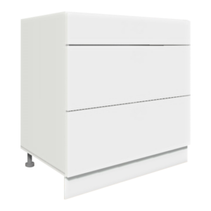 ArtExt Spodná kuchynská skrinka Napoli D3M/80 POVRCHOVÁ ÚPRAVA DVIEROK: LESK, FAREBNÉ PREVEDENIE KORPUSU: BIELA