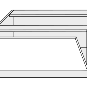ArtExt Spodná kuchynská skrinka Napoli D1K/90 POVRCHOVÁ ÚPRAVA DVIEROK: LESK, FAREBNÉ PREVEDENIE KORPUSU: BIELA