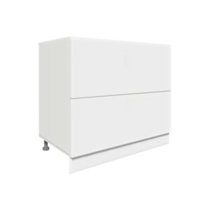 ArtExt Spodná kuchynská skrinka Napoli D2A/90 POVRCHOVÁ ÚPRAVA DVIEROK: LESK, FAREBNÉ PREVEDENIE KORPUSU: BIELA