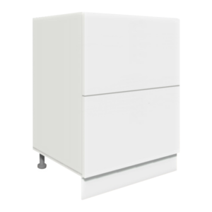 ArtExt Spodná kuchynská skrinka Napoli D2A/60/1A POVRCHOVÁ ÚPRAVA DVIEROK: LESK, FAREBNÉ PREVEDENIE KORPUSU: BIELA