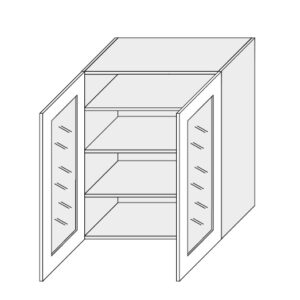 ArtExt Vrchná kuchynská skrinka Napoli W4S/80 POVRCHOVÁ ÚPRAVA DVIEROK: LESK, FAREBNÉ PREVEDENIE KORPUSU: BIELA