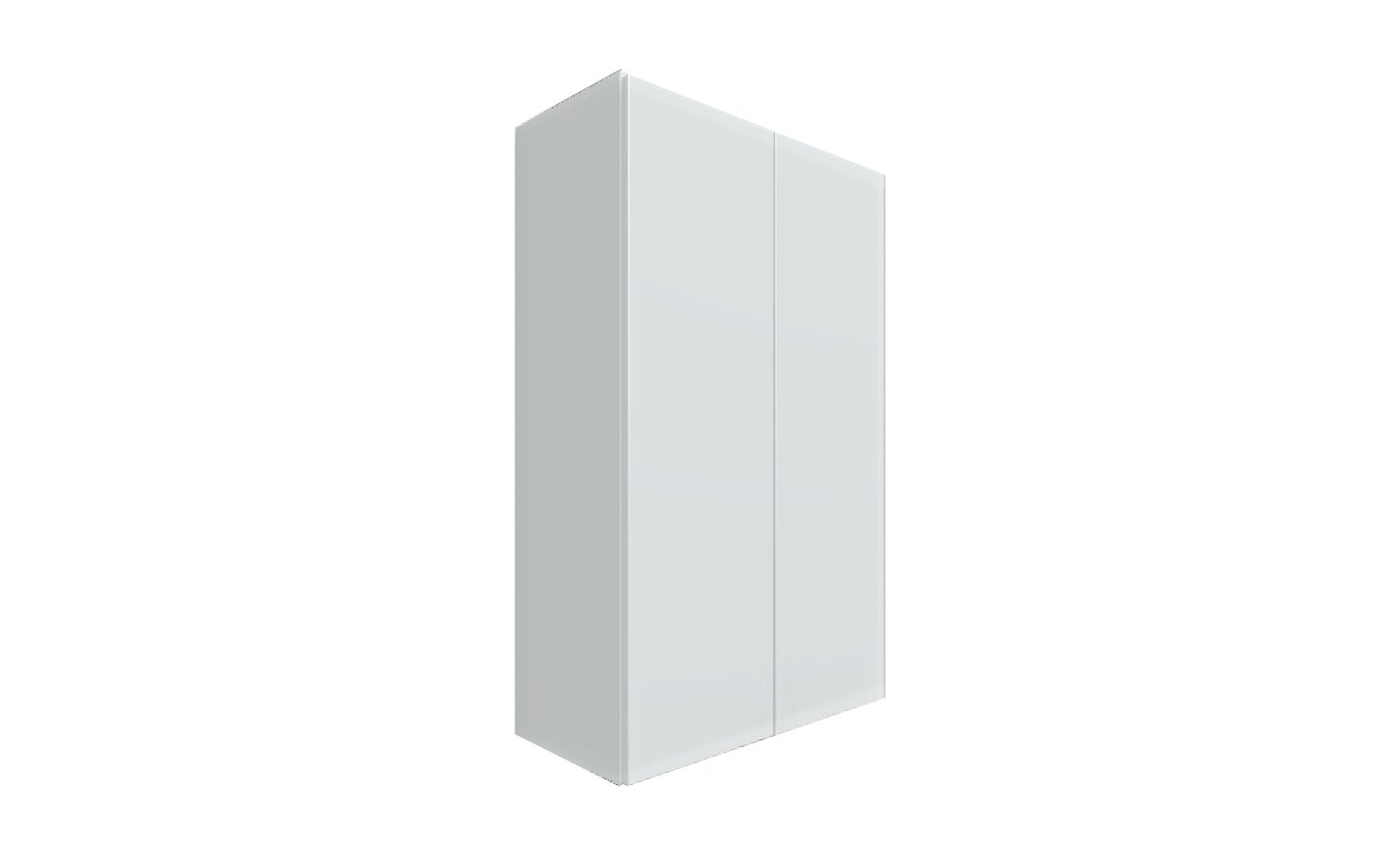 ArtExt Vrchná kuchynská skrinka Napoli W4/60 POVRCHOVÁ ÚPRAVA DVIEROK: MAT, FAREBNÉ PREVEDENIE KORPUSU: GREY