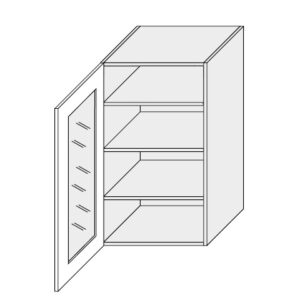 ArtExt Vrchná kuchynská skrinka Napoli W4S/60 POVRCHOVÁ ÚPRAVA DVIEROK: MAT, FAREBNÉ PREVEDENIE KORPUSU: LAVA
