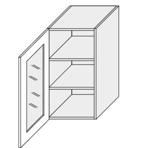 ArtExt Vrchná kuchynská skrinka Napoli W2S/40 POVRCHOVÁ ÚPRAVA DVIEROK: LESK, FAREBNÉ PREVEDENIE KORPUSU: BIELA