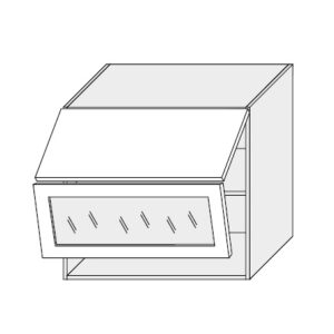 ArtExt Vrchná kuchynská skrinka Napoli W8BS/80 AVENTOS WKF POVRCHOVÁ ÚPRAVA DVIEROK: LESK, FAREBNÉ PREVEDENIE KORPUSU: GREY