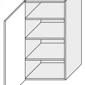 ArtExt Kuchynská skrinka horná, W4/60/1 Tivoli Farba korpusu: Lava