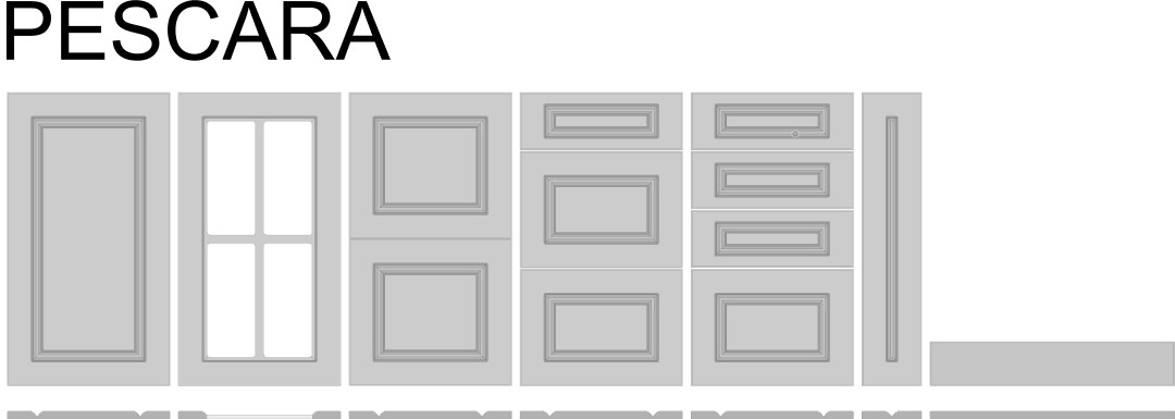ArtExt Kuchynská skrinka horná, W2/60 Pescara Farba korpusu: Grey – Obrázok 15