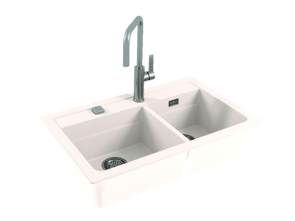 Alveus Granitový drez ATROX 50 Farba: Biela – Obrázok 5