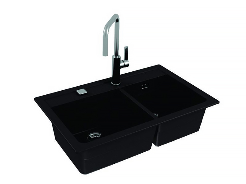 Alveus Granitový drez ATROX 50 Farba: Biela – Obrázok 2