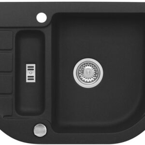 Alveus Granitový drez NIAGARA 60 Farba: Čierna