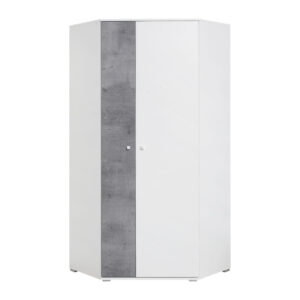 Meblar  Šatníková skriňa SIGMA SI2 L/P Farba: biela/beton