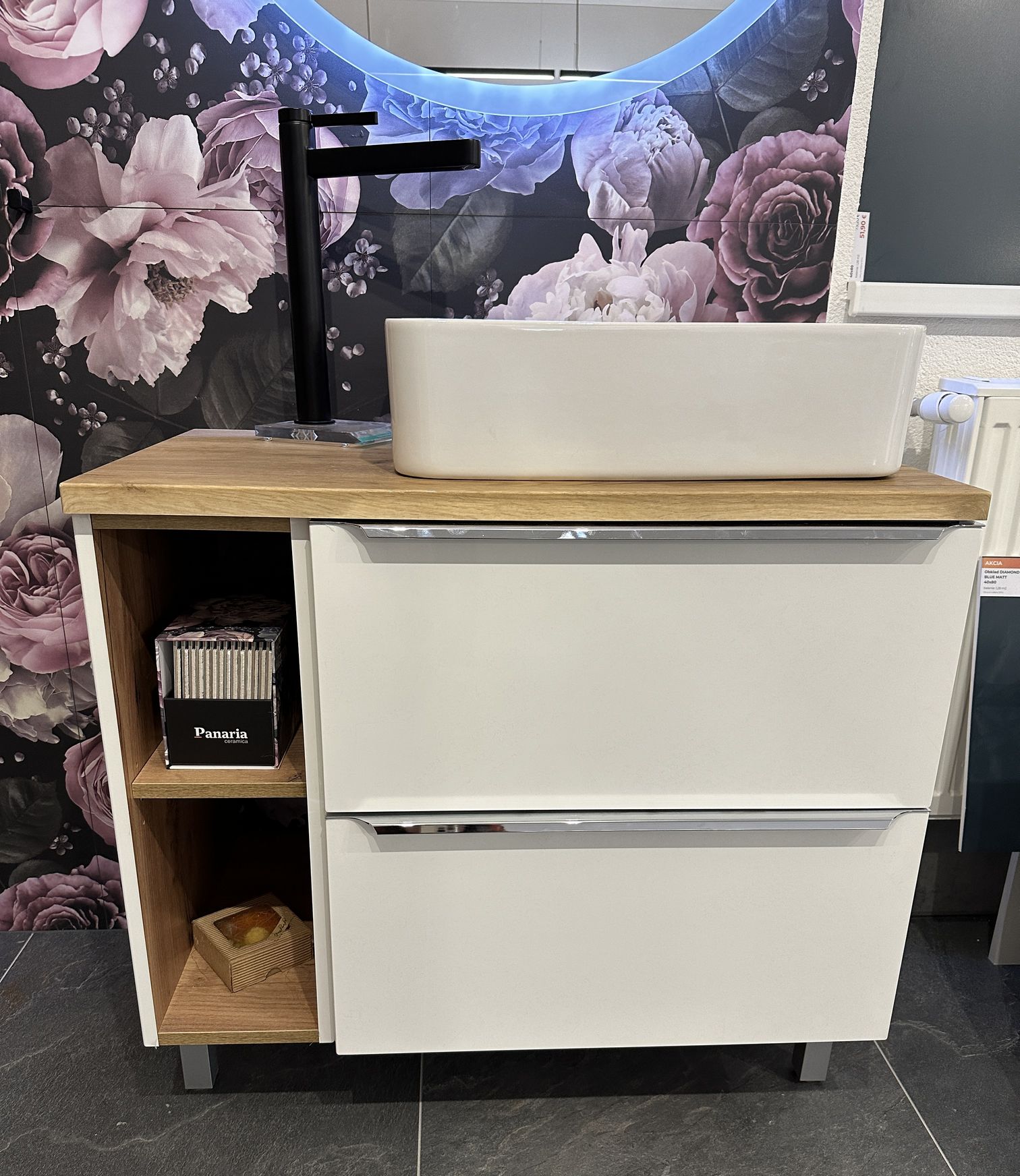 ArtCom Kúpeľňová skrinka s umývadlom CAPRI White U120/1 | 120 cm – Obrázok 4