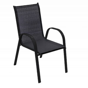 DEOKORK Záhradné kreslo GLORIA (čierna)