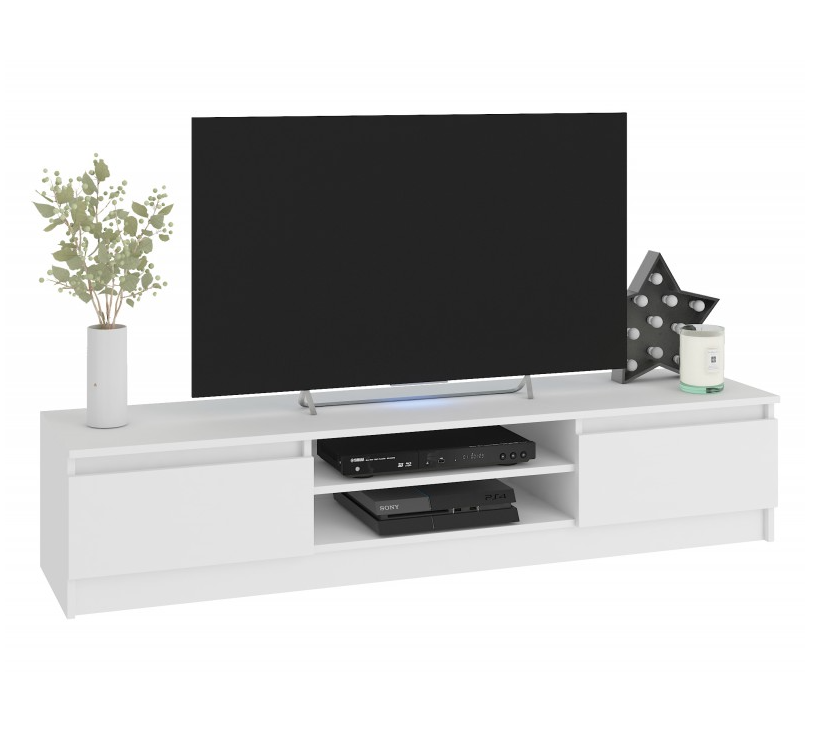 ArtAko TV stolík CLIPS K160 Farba: Biela / dub sonoma – Obrázok 5