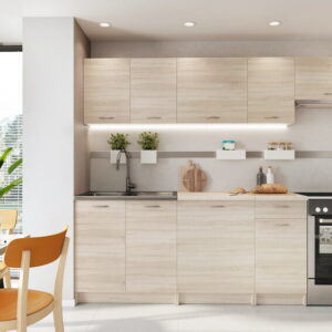 Artstolk Kuchynská linka MELA | dub sonoma 1,8 – 2,4 m
