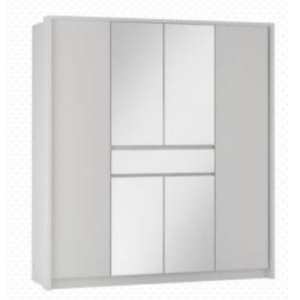 ArtStol Šatníková skriňa SPLIT 200 | biela