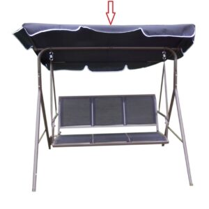 ArtRoja Strieška k hojdačke CONFORT | čierna