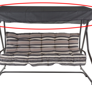 ArtRoja Strieška k hojdačke MILANO | sivá