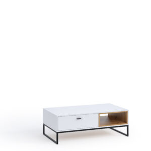 ArtGiB Konferenčný stolík OLIER OL-05 | biela/dub artisan