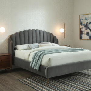 Signal Posteľ CALABRIA Velvet | sivá 160 x 200 cm