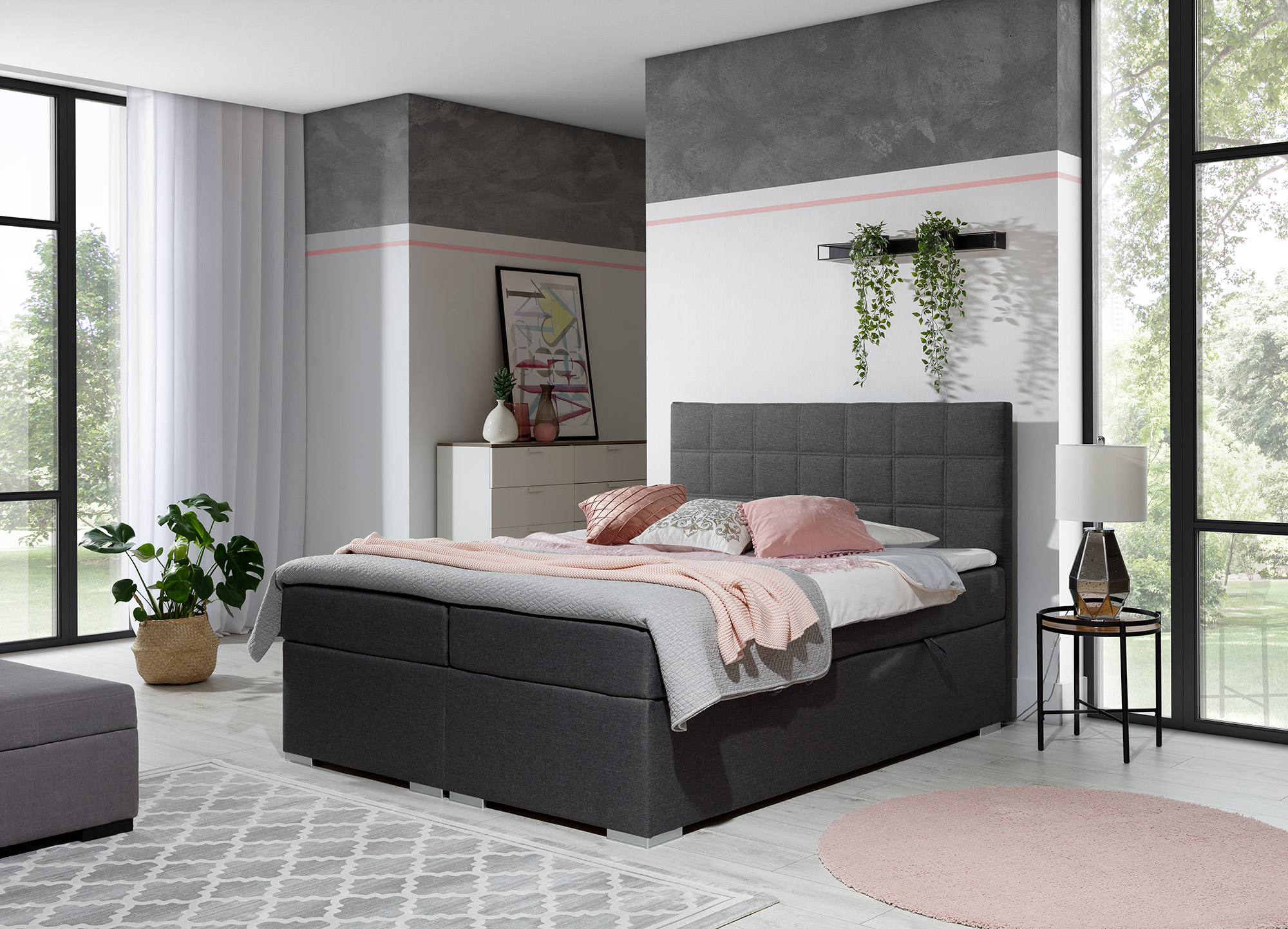 ArtElta Manželská posteľ ALICE Boxspring | 140 x 200 cm Alice rozmer: 140x200 cm, Alice farba: Soft 11 – Obrázok 12